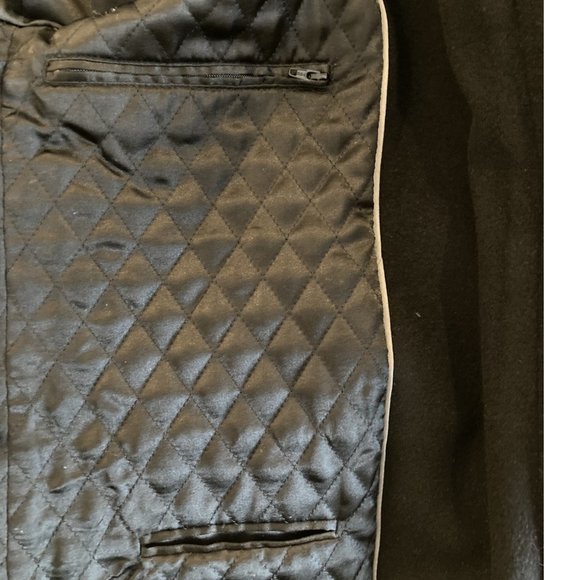 Wool blend coat for men with warm lining and double collar. - Picture 5 of 9